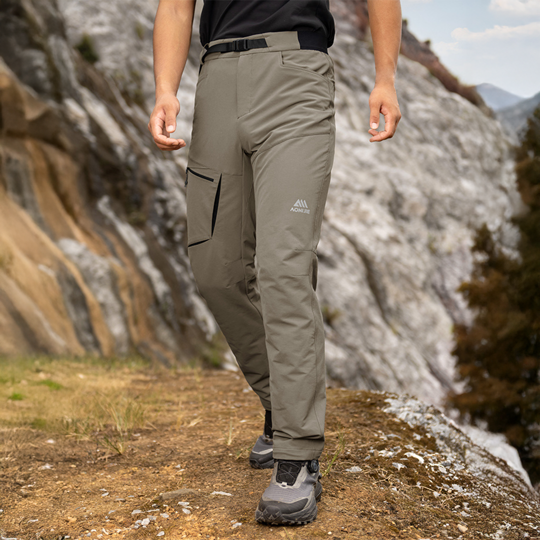 Aonijie FM5237 Softshell Pants Waterproof Hiking Pants Fleece Lined - Celana Olahraga Outdoor