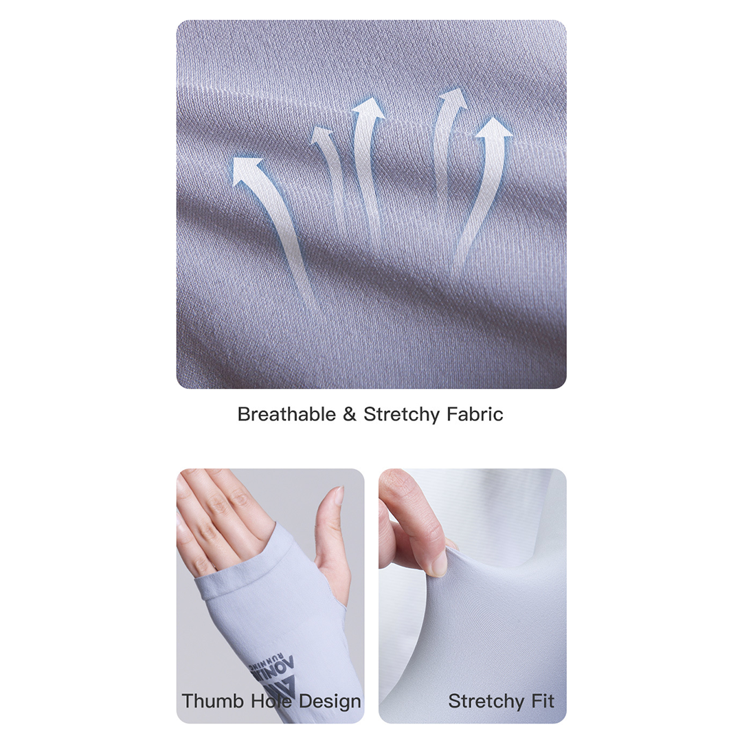 Aonijie E4445 Sun Protector Arm Sleeves - Manset Pelindung Tangan Olahraga Outdoor