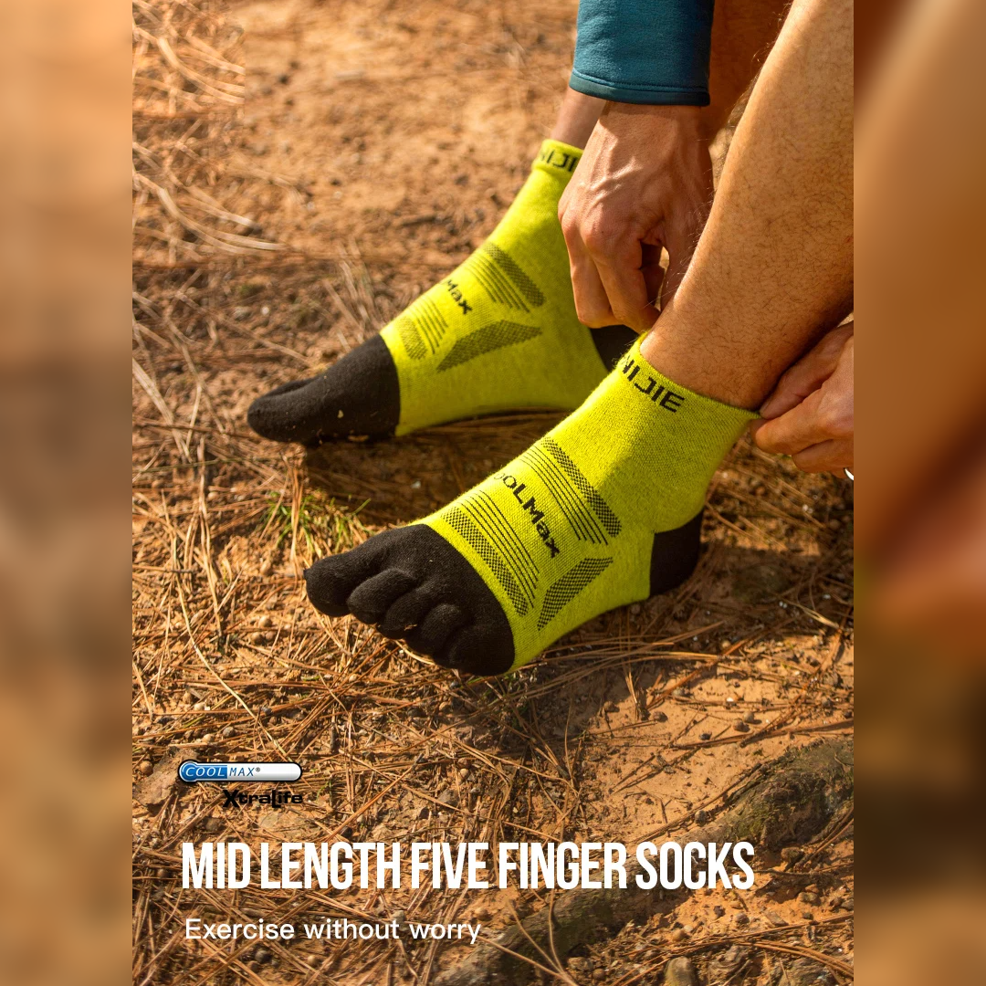 Aonijie E4840 Running Toe Socks 3 PAIR - Kaos Jari kaki lari Sepeda