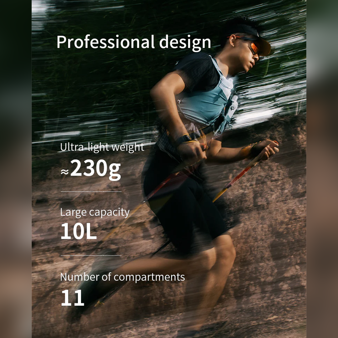 Aonijie C9116 Light Blue Hydration Backpack Vest - 10 Liter Trail Running Sports