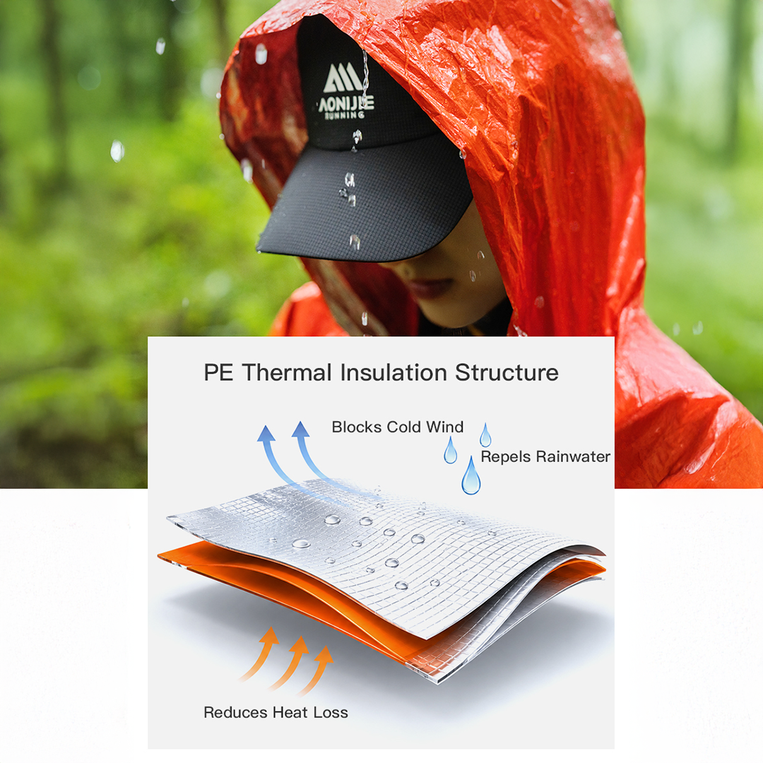 Aonijie A108 Emergency Thermal Rain Poncho - Jas Hujan Termal Outdoor