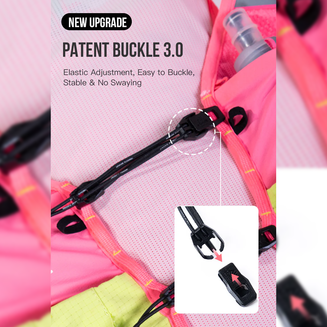 Aonijie C9116 Light Pink Hydration Backpack Vest - 10 Liter Trail Running Sports