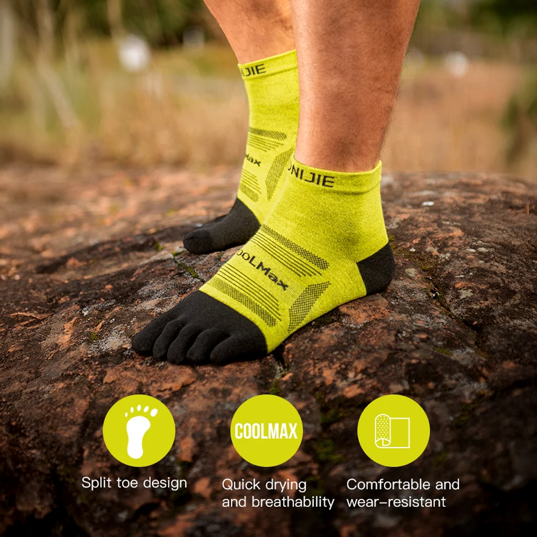Aonijie E4840 Running Toe Socks 3 PAIR - Kaos Jari kaki lari Sepeda