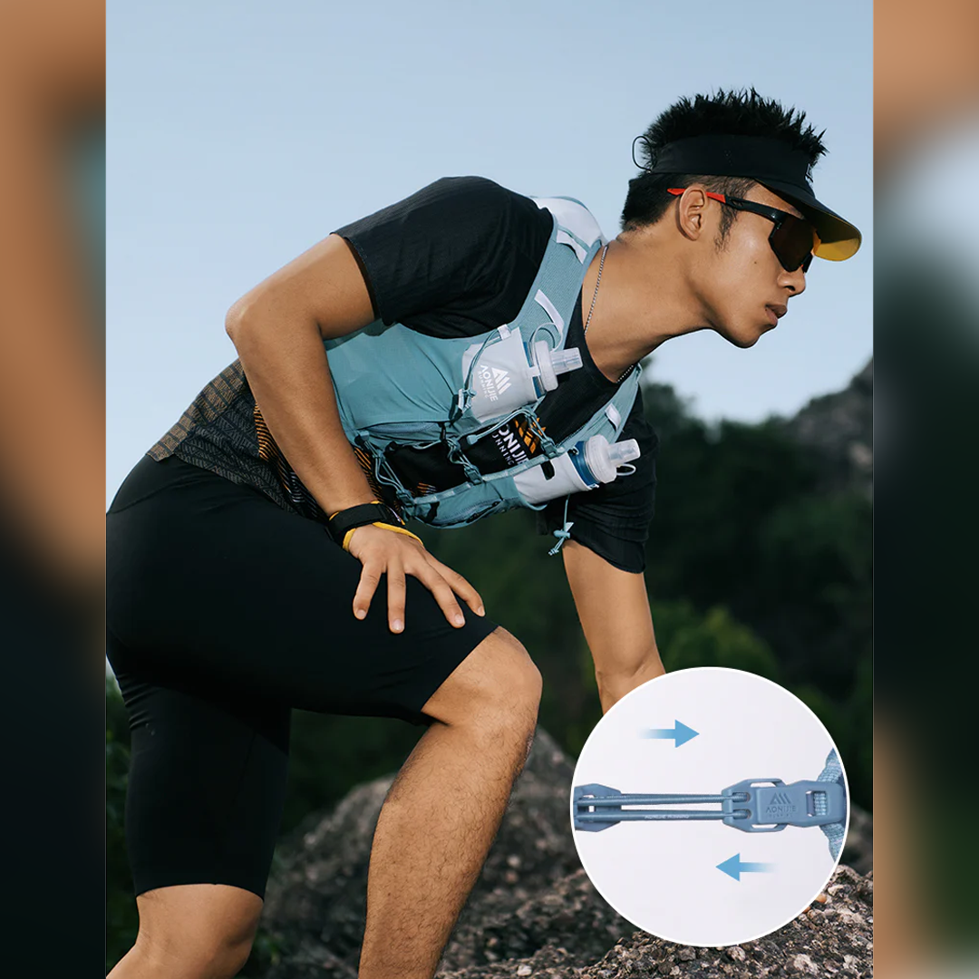 Aonijie C9116 Light Blue Hydration Backpack Vest - 10 Liter Trail Running Sports
