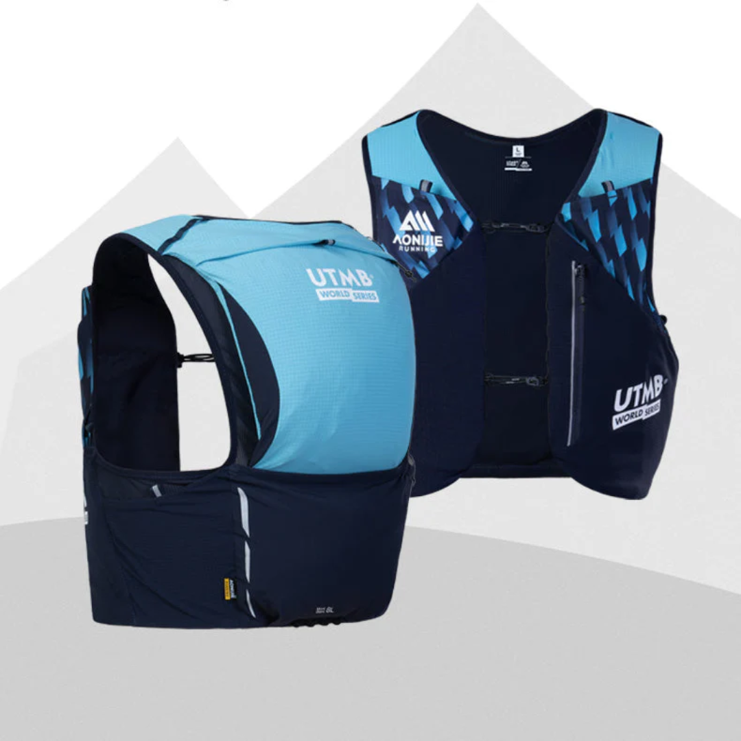 Aonijie UTMB Hydration Backpack Vest 8L - Trail Running Sports - BLUE