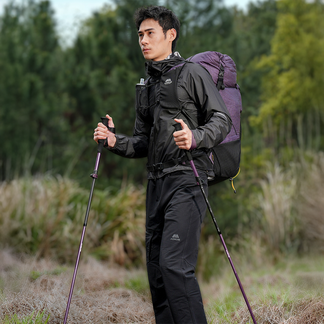 Aonijie Foldable Carbon Fiber Trekking Pole E4225 - Stick Trail Hiking Outdoor Camping