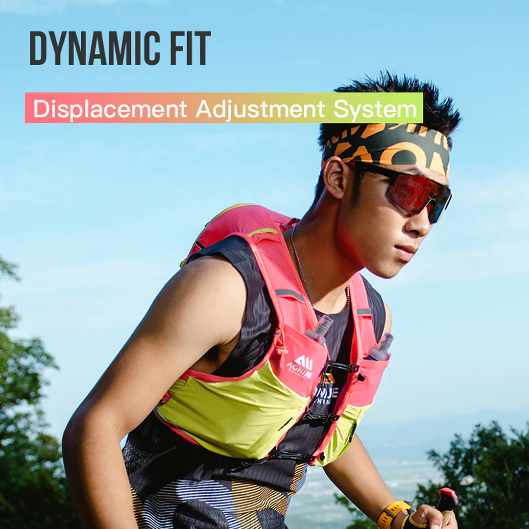 Aonijie C9116 Light Pink Hydration Backpack Vest - 10 Liter Trail Running Sports