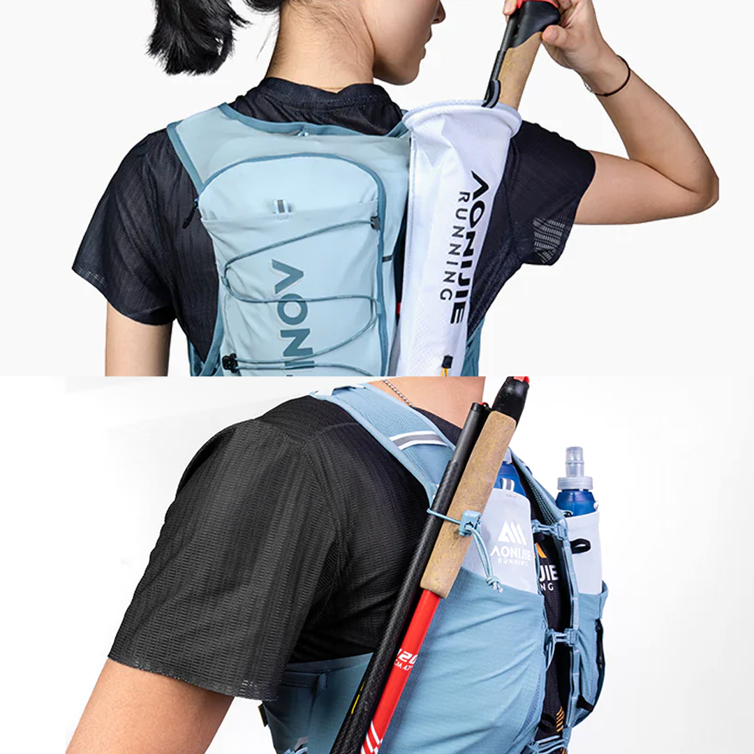 Aonijie C9116 Light Blue Hydration Backpack Vest - 10 Liter Trail Running Sports