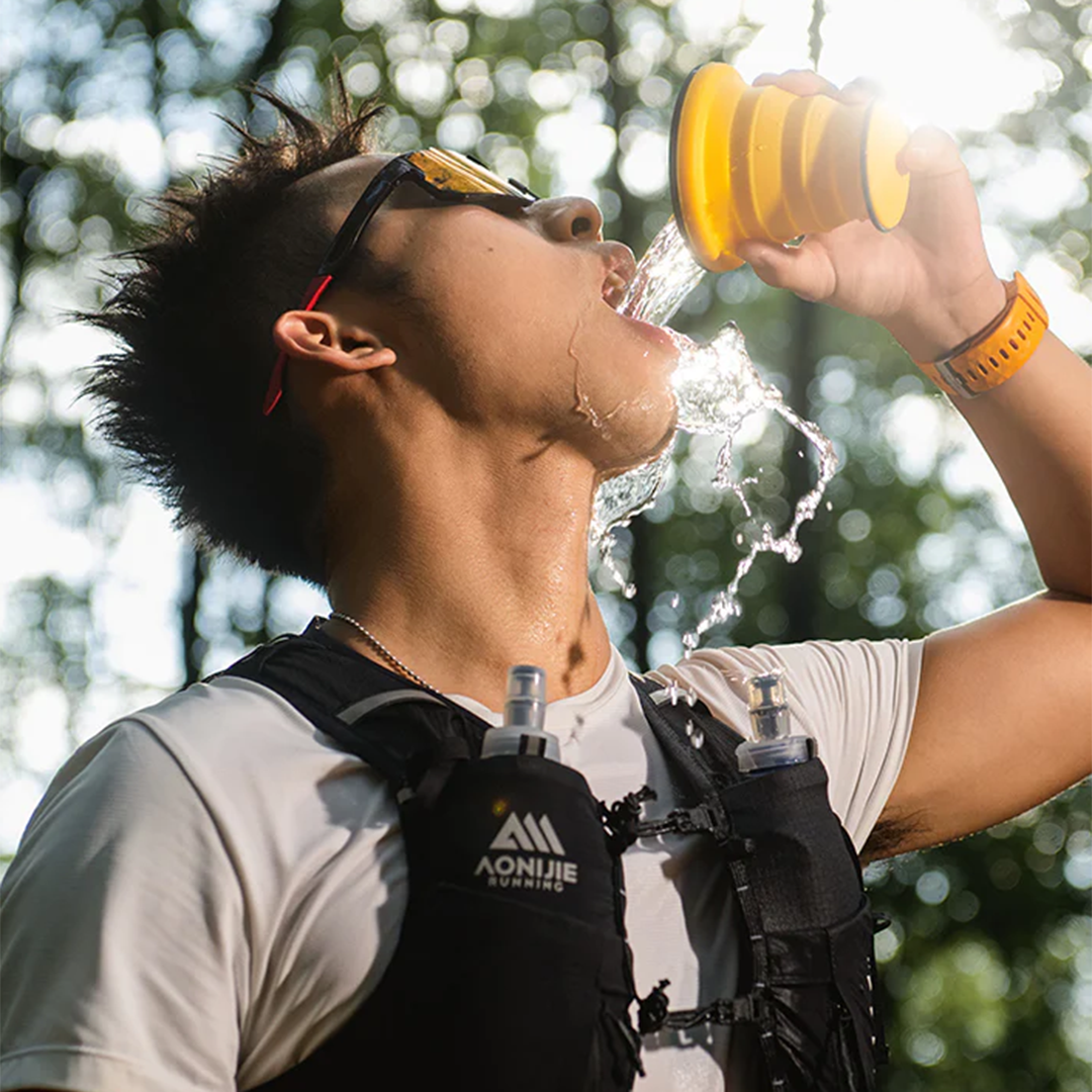 AONIJIE SD74 Outdoor Collapsible Silicone Cup 300ml - Gelas Lari Marathon - Yellow