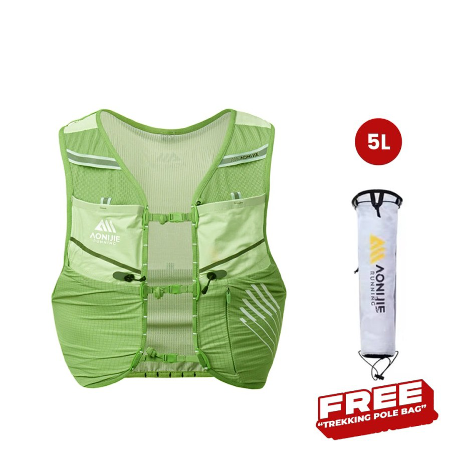 Aonijie C9116 Hydration Backpack Vest - 5 Liter Trail Running Sports - Green