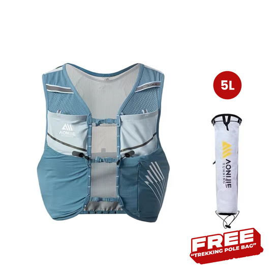 Aonijie C9116 Hydration Backpack Vest - 5 Liter Trail Running Sports - Blue