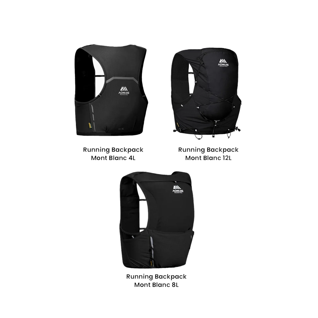 Aonijie UTMB Hydration Backpack Vest - Trail Running Sports - BLACK