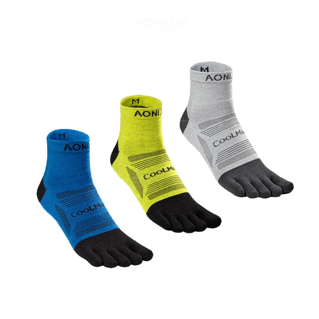 Aonijie E4840 Running Toe Socks 3 PAIR - Kaos Jari kaki lari Sepeda