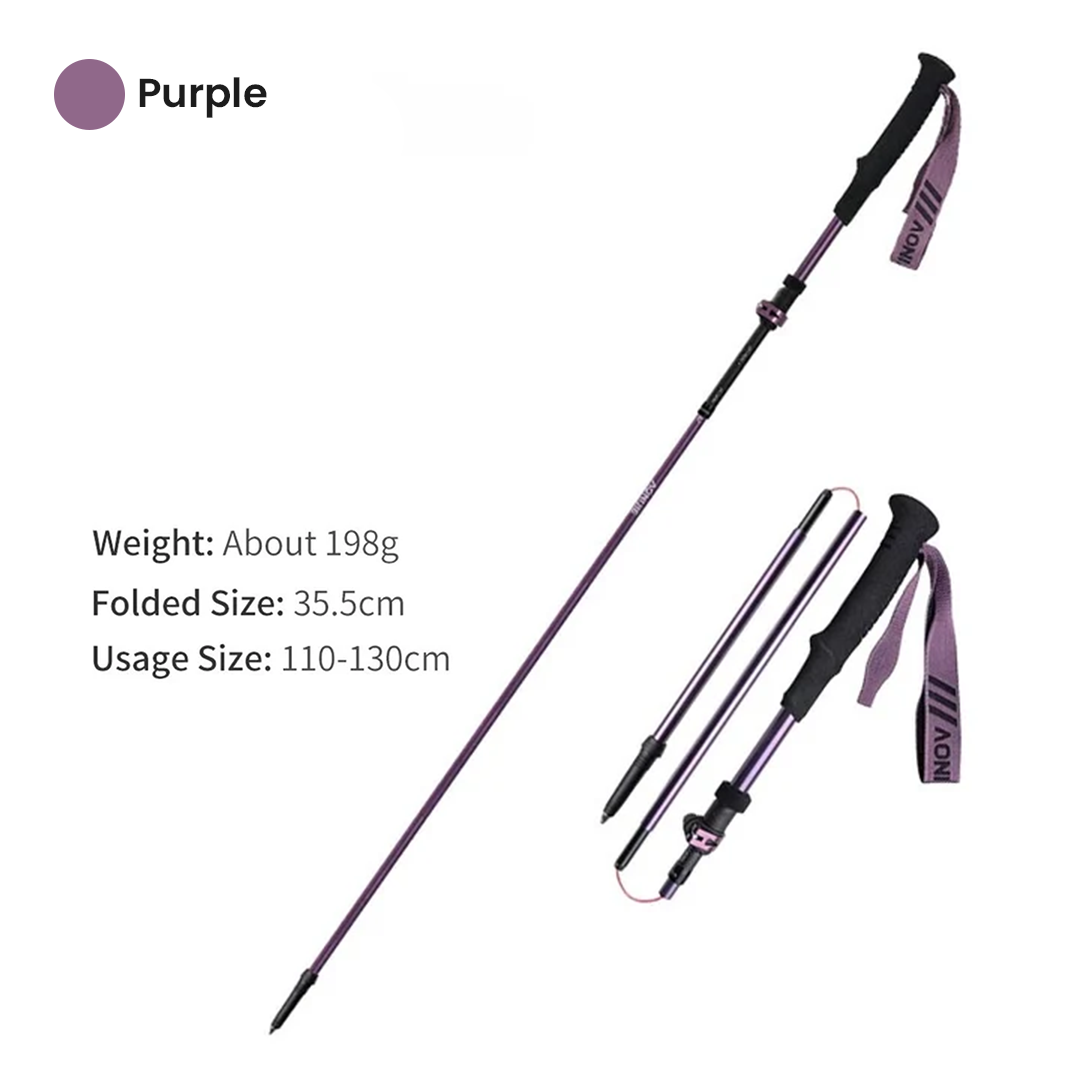 Aonijie Foldable Carbon Fiber Trekking Pole E4225 - Stick Trail Hiking Outdoor Camping