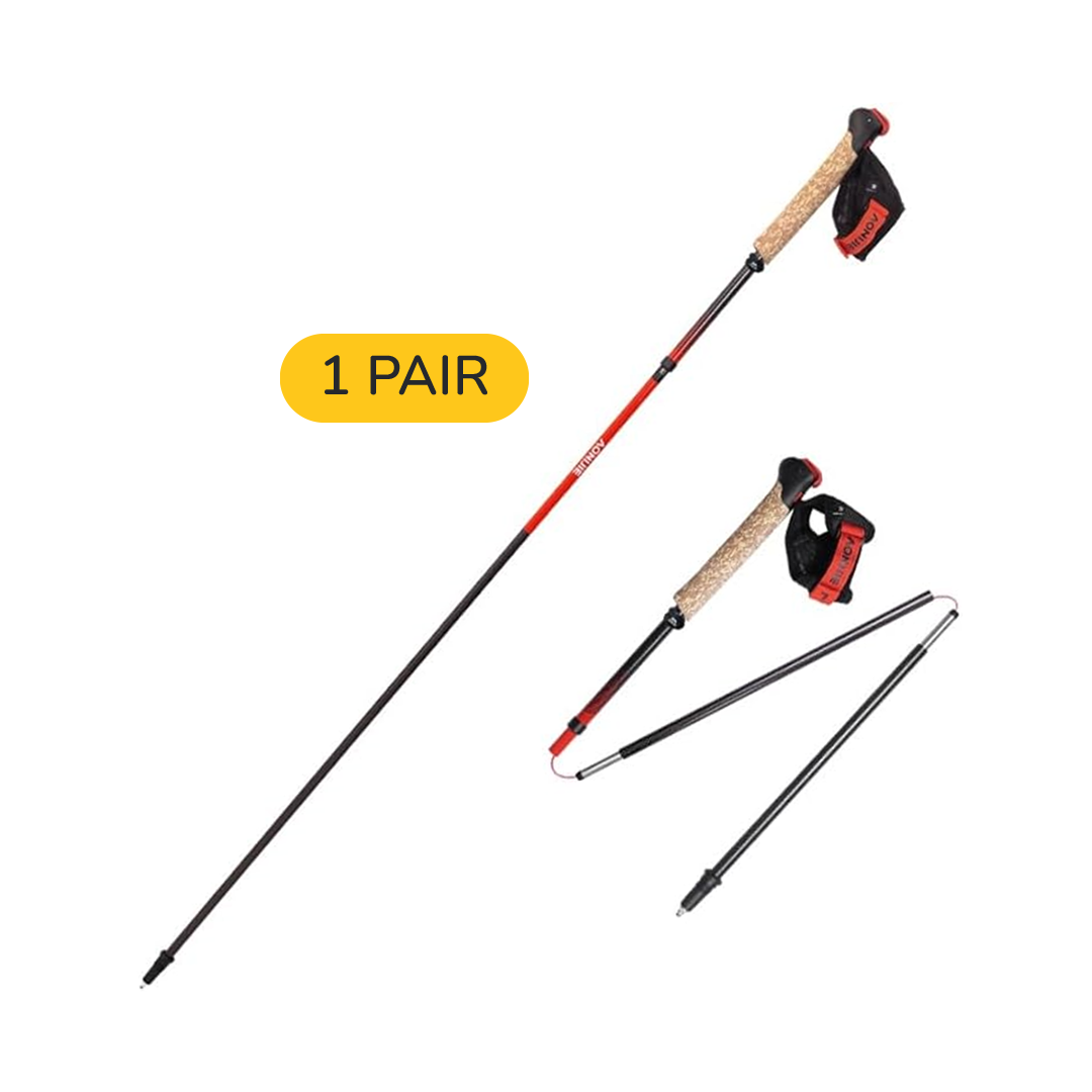 Aonijie Foldable Carbon Fiber Trekking Pole E4218 - Stick Trail Hiking