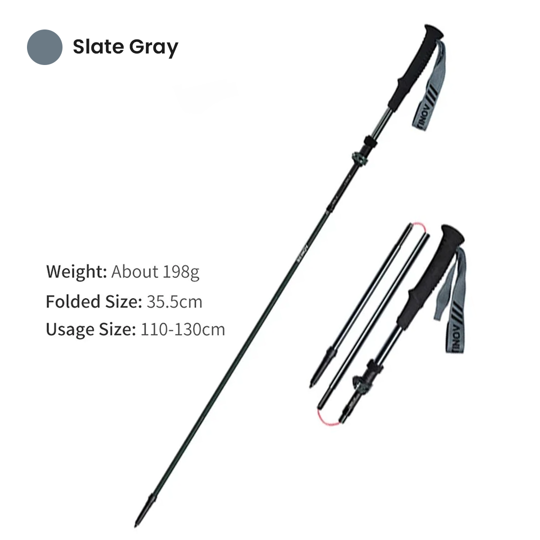 Aonijie Foldable Carbon Fiber Trekking Pole E4225 - Stick Trail Hiking Outdoor Camping