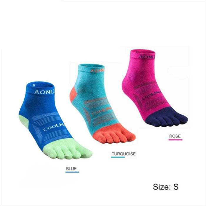 AONIJIE E4802 Running Toe Socks 3 PAIR - Kaos Jari Kaki - Running | Cycling