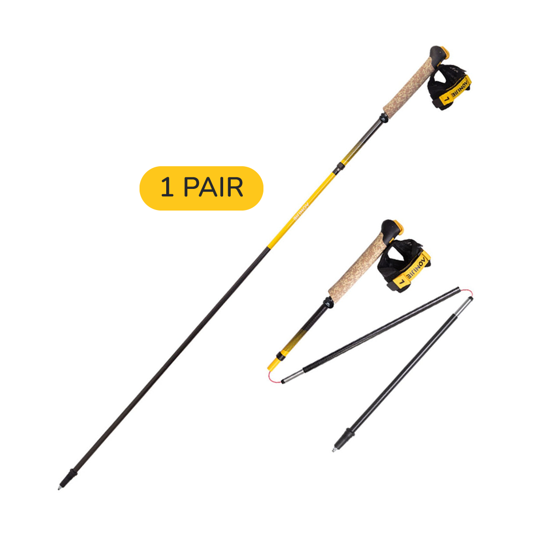 Aonijie Foldable Carbon Fiber Trekking Pole E4218 - Stick Trail Hiking